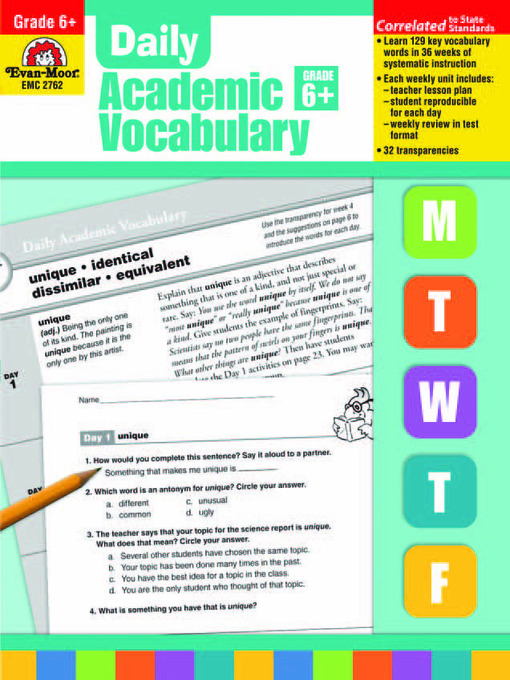Cover image for Daily Academic Vocabulary